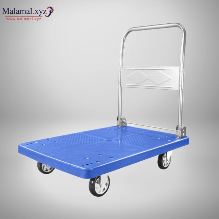 Platform Trolley 300KG Foldable Handle PU Body