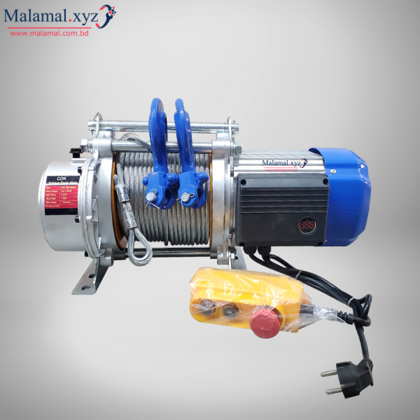 Electric Wire Rope Hoist 1500 KG 50 Mtr Industrial Horizontal (Brand: Winner - CDK)