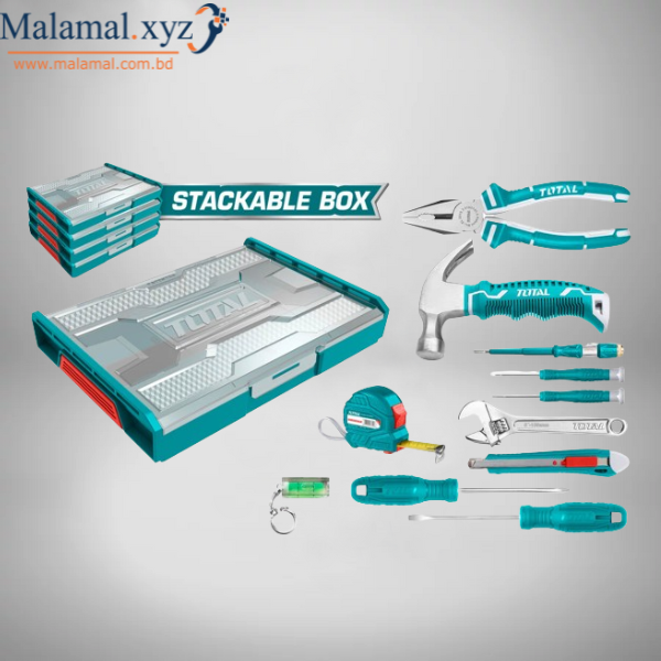 11 Pcs Household Tools Set/Tool Box Brand Total - THKTV02H111