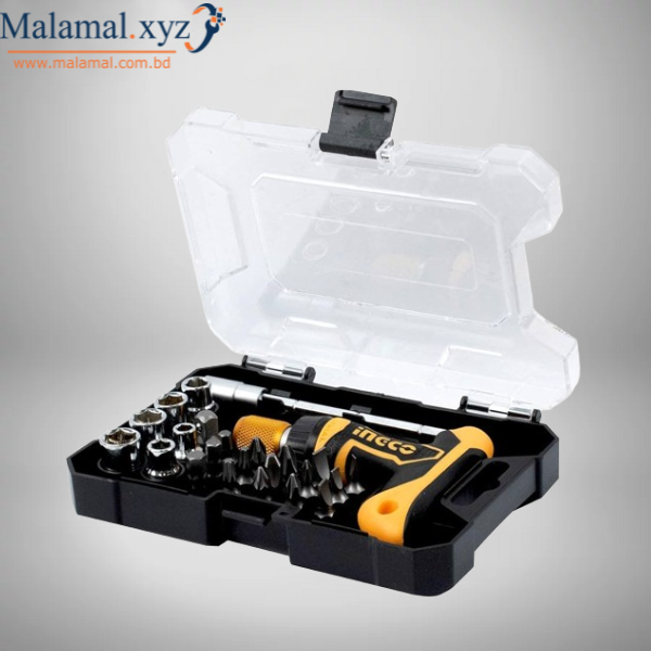 24 Pcs T-handle Wrench Screwdriver Set INGCO - HKSDB0188
