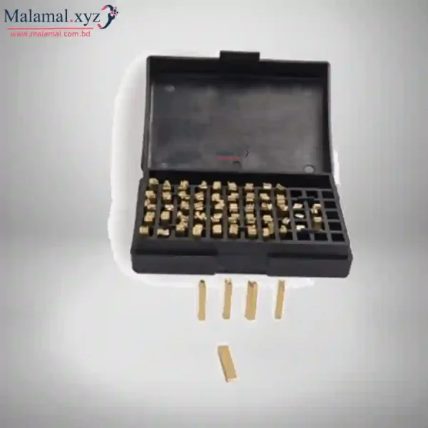 Alphabet for (manual) date coding machine