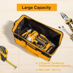 16" TOOL BAG With 6 Pockets Outside 8 Pocket Inside INGCO - HTBG281628