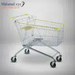 Shopping Cart 150litre Metal Trolley – Nickel Colour